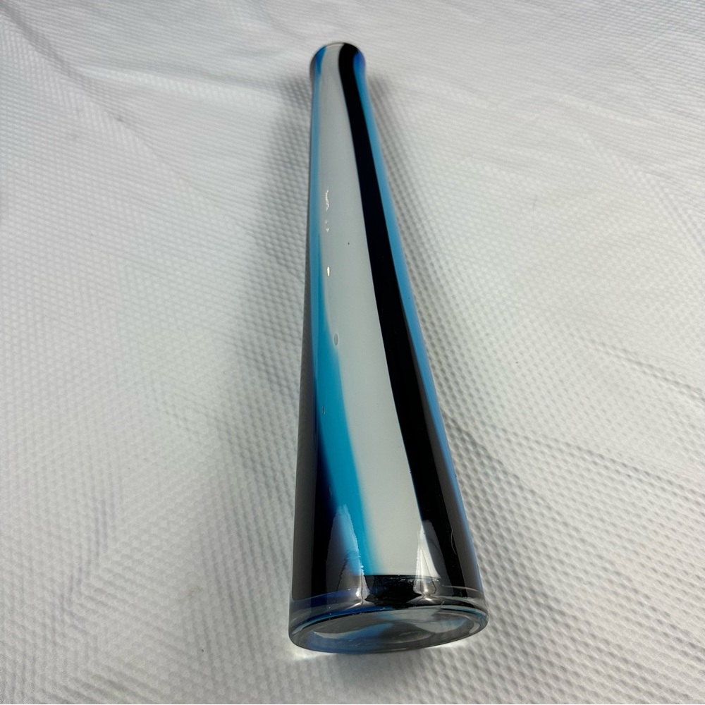 Tall glass vase